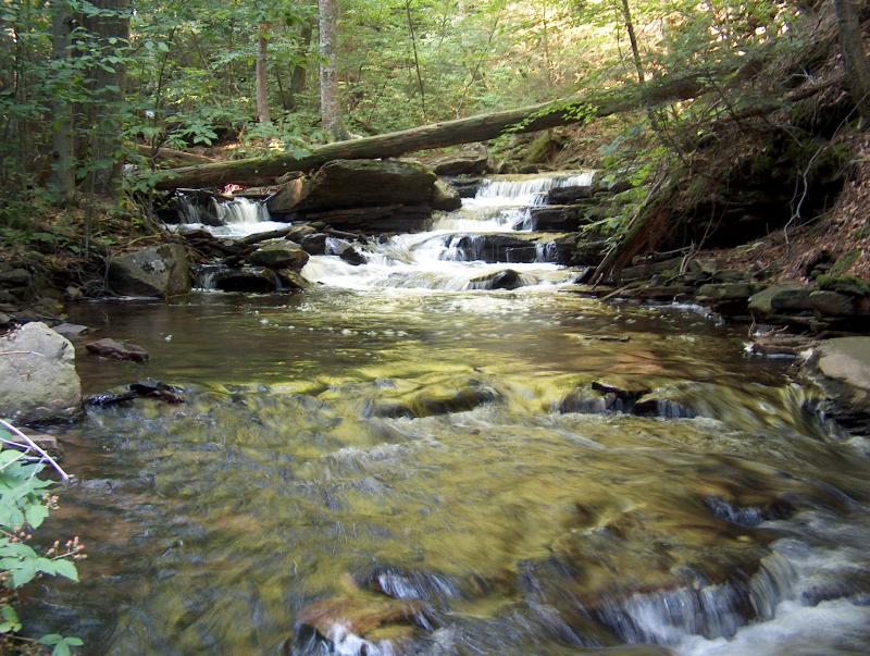 mini-waterfall from afar