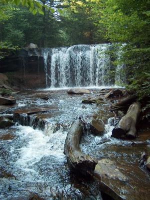 One of many beautiful waterfalls