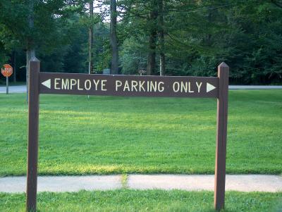 I wonder where employees park