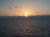 Every evening we had a chance to witness a sunset over the ocean . . .