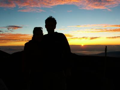 Silhouette sunset