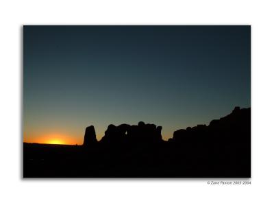 Last Light near Double Arch