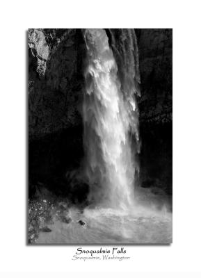 Snoqualmie Falls -- B&W