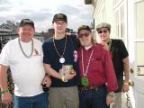 The Krewe of Fuzzy, Gabriel and Drew on Their Balcony.jpg
