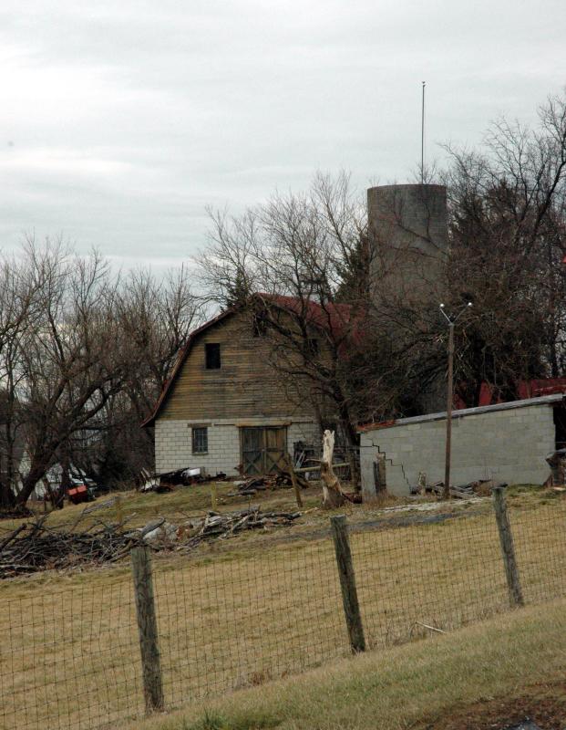 Brown barn.