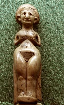 Female deity in ivory