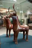 Bull shaped ceremonial vessels