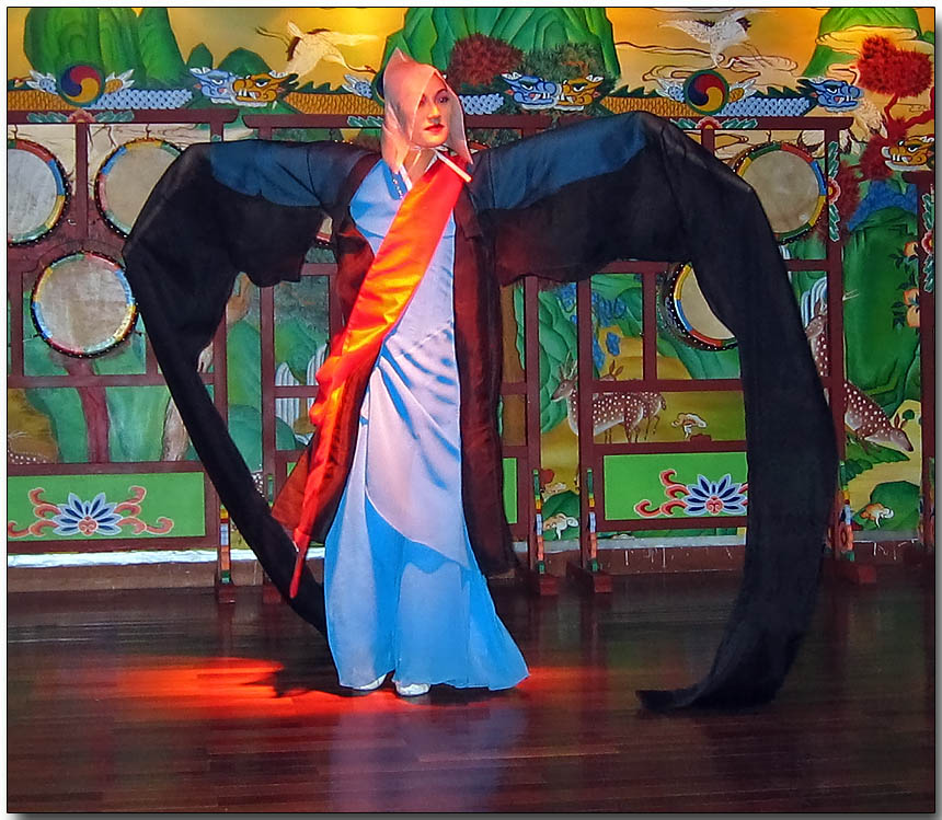 Korean folk dancer