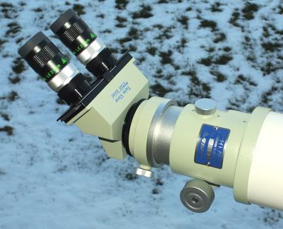 A great binoviewer! (If my right eye was up to it, I would still own one.)
Update: Came to my senses and bought it back. I have found that using Tak Ortho Eyepieces, I have no problem with my Keratokonis damaged right eye! 2/15/05