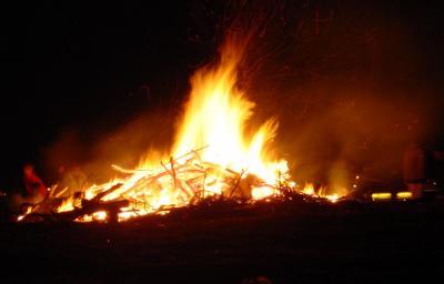 Easter fire in Coesfeld, Germany