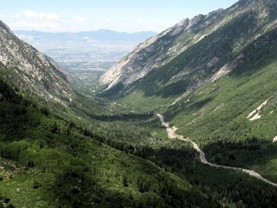 Cotton Canyon Road and Salt Lake Valley