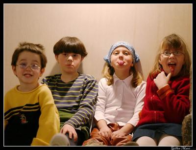 William, Anne Sophie, Jasmine et Sarah Christine