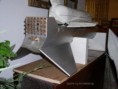 Model used to test separation from main tank
