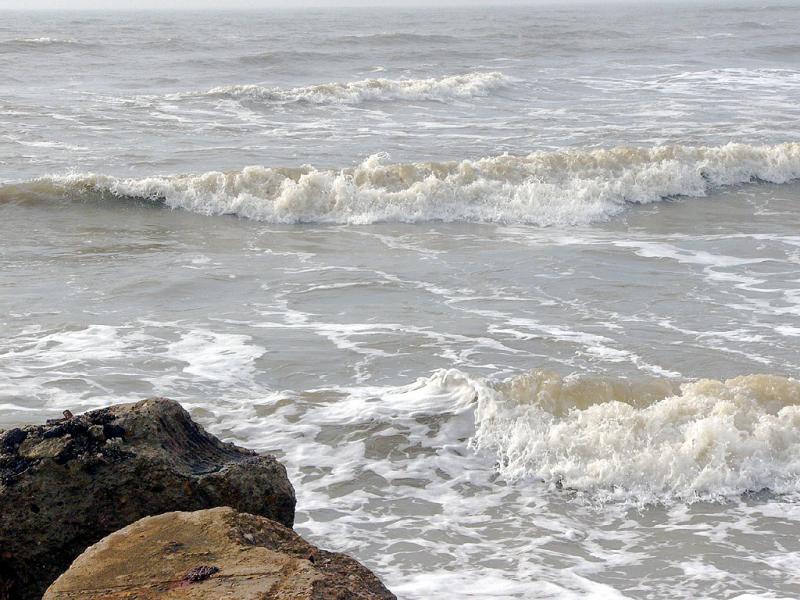 Surf at Galveston Island