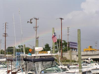 Rainbow at dock