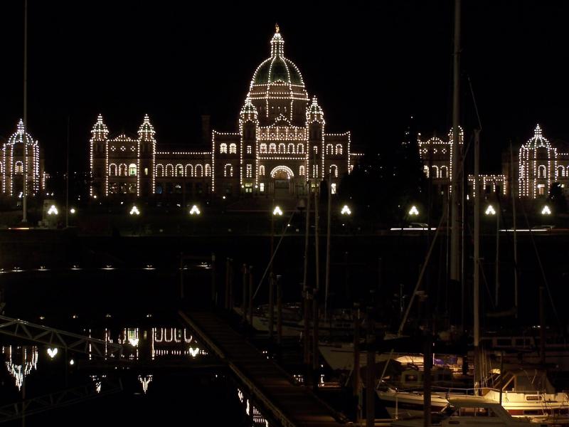 Parliament Building Night Shot Zoomed In
