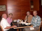 Paul/Millie Osterle, Rita/Andy Barada enjoy lunch and fellowship