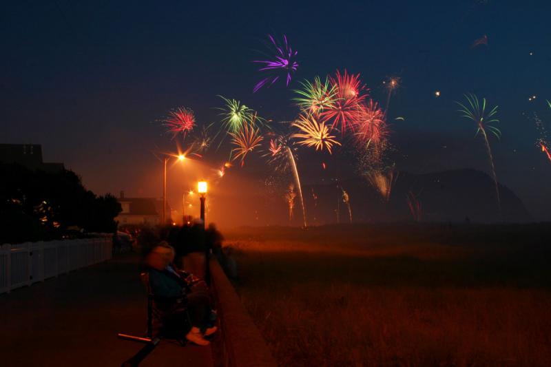 4th of July fireworks - prom view