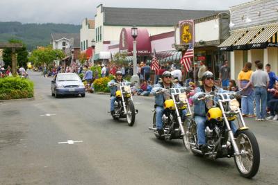 Chopper dude in the 4th of July parade