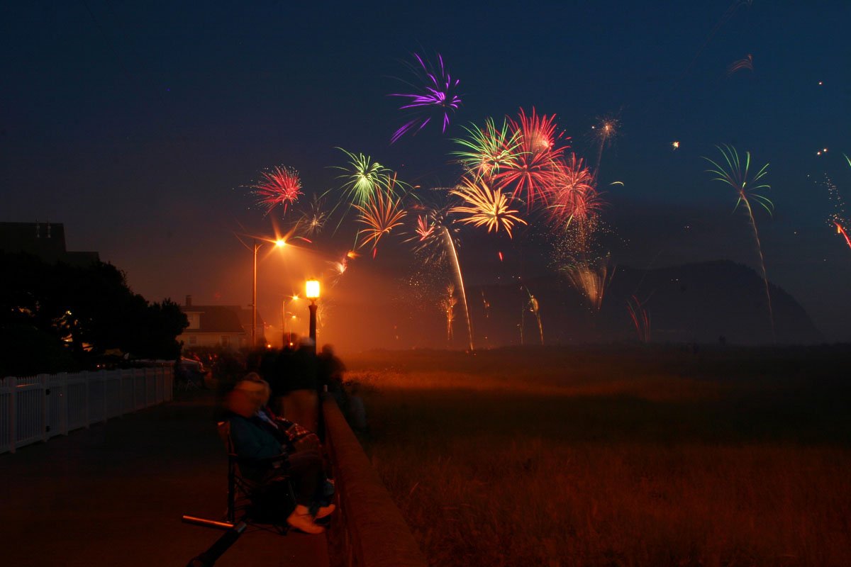4th of July fireworks - prom view