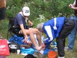 Rob Grant washes Rob Smith's feet