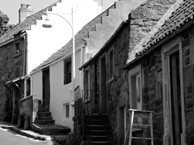 Crail Cottages View bw