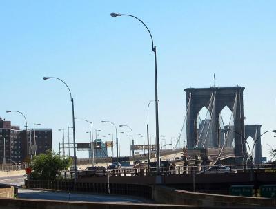 Brooklyn Bridge Approach at Park Row & Chambers Street