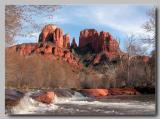 Cathedral Rock as seen from Crescent Moon State Park