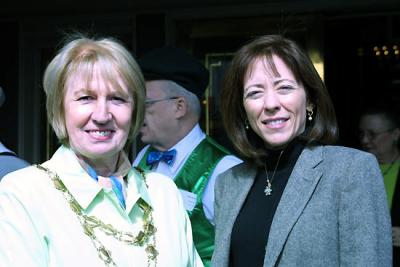 Galway Mayor Terry O’Flaherty with U S Senator Maria Cantwell