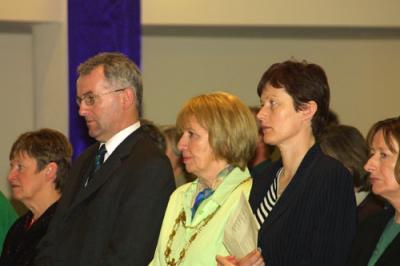 Joe ONeill, Galway Mayor Terry OFlaherty, Kay ONeill, Claire OFlaherty