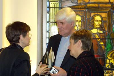 Maureen Keane with the Rev. Ken and Valerie Newell