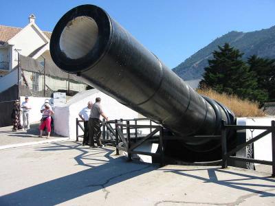 Gibraltar. The 100-ton-gun