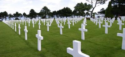 The American cemetery at Normandy.