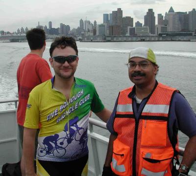 ...enjoying the ferry ride to New Jersey