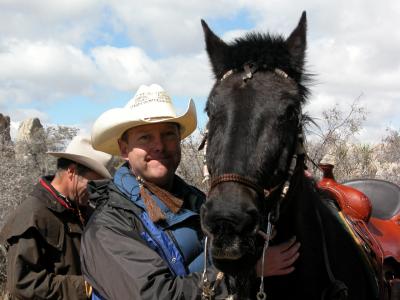Wayne & his horse, Chanate
