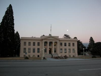 Independence County Court House with Full Moon