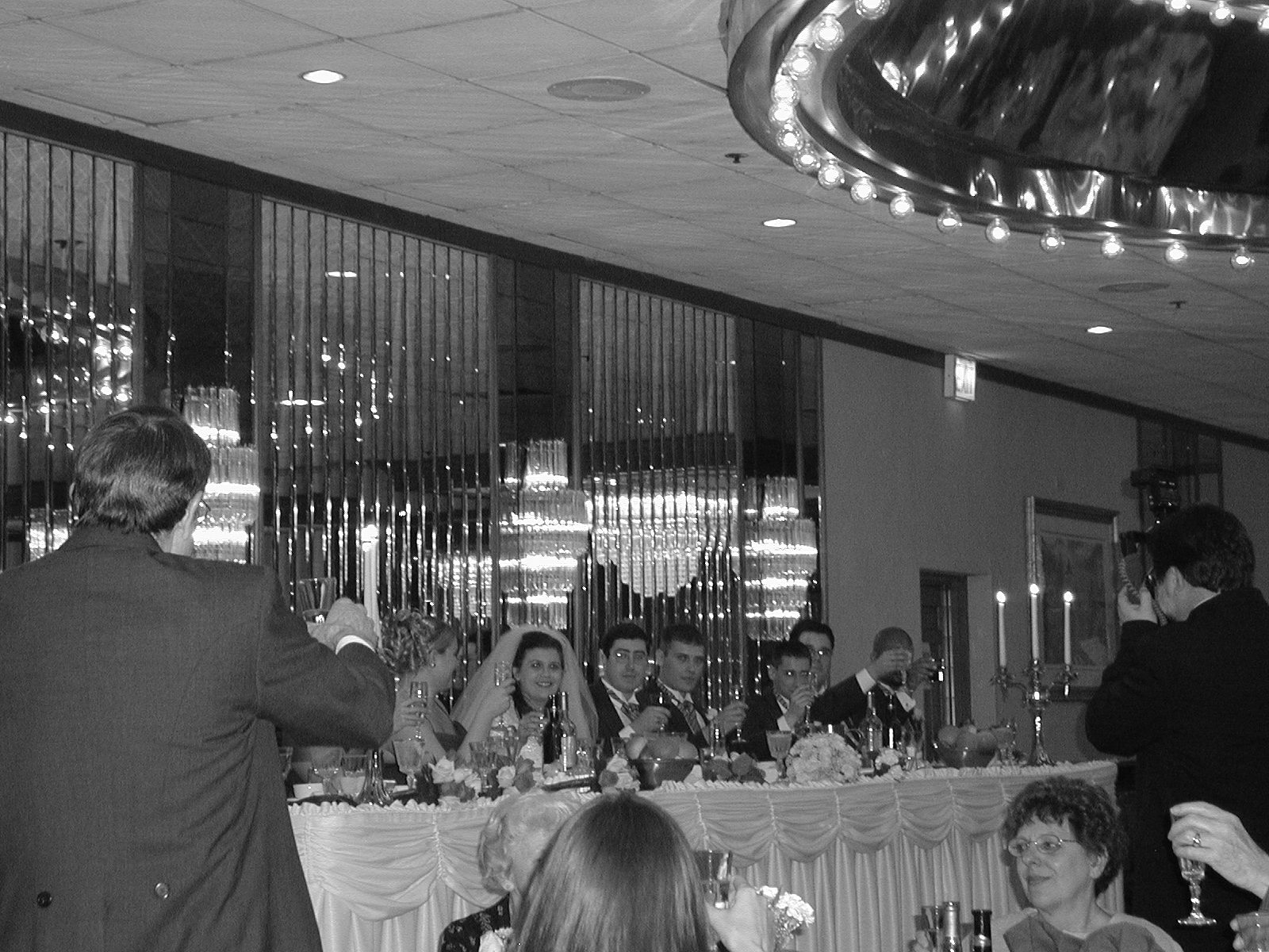 The Grooms Father Offers a Toast