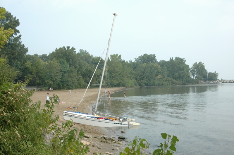 The beach at Kellys Island State Park