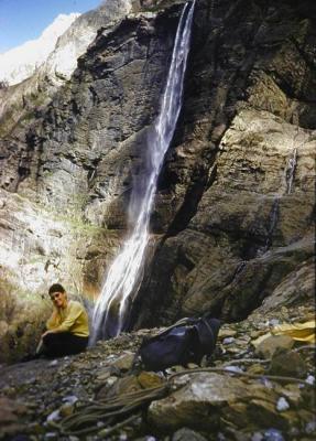 Christine Ollivier au Premier Etage du Cirque devant la Grande Cascade