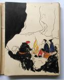 1961 Lequipe du SCA* au bivouac de Sesto : Herv, Franois et Jean