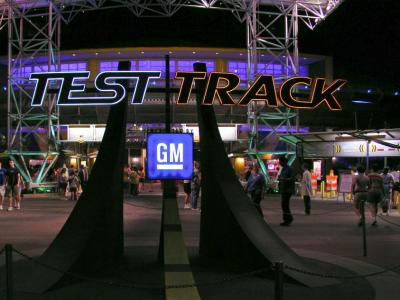 GM Test Track at night
