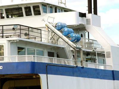 Powell River Queen liferafts
