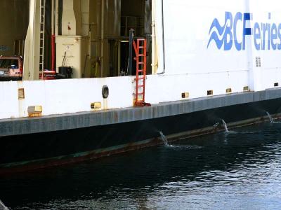 Powell River Queen evacuation ladder