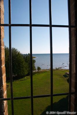 Climbing Up Peninsula Point Lighthouse