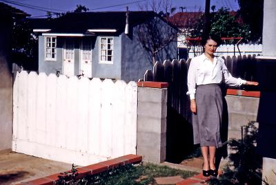 Betty at Bob and Gladys; Inglewood, Calif., 1950