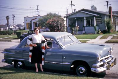 Betty at Bob and Gladys'; Inglewood, Calif., 1950