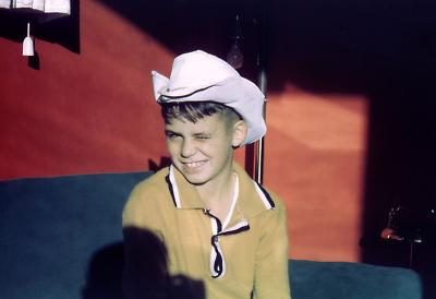 Chris at farm; Diana, Sask., 1965
