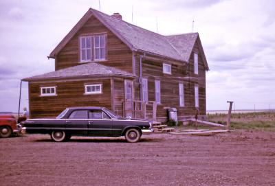 remodeling farm house; Diana, Sask., 1965
