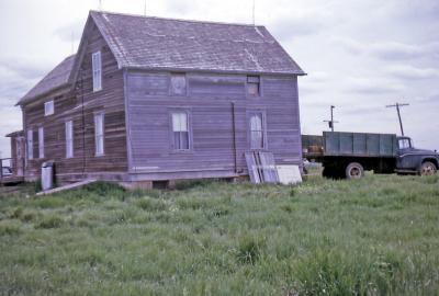 farmhouse prior to remodeling; Diana, Sask., 1965
