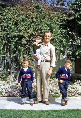 Bob and Terry, Greg, and Steve; Inglewood, Calif., 1952